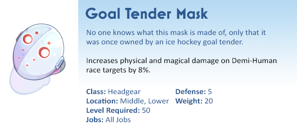 Goal Tender Mask - Online Community Chat - WarpPortal Community Forums